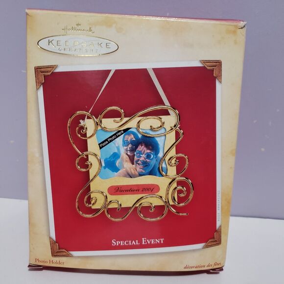 Christmas Tree Ornaments Lot Of 5 Assorted Picture Frames/Bears - Picture 10 of 10